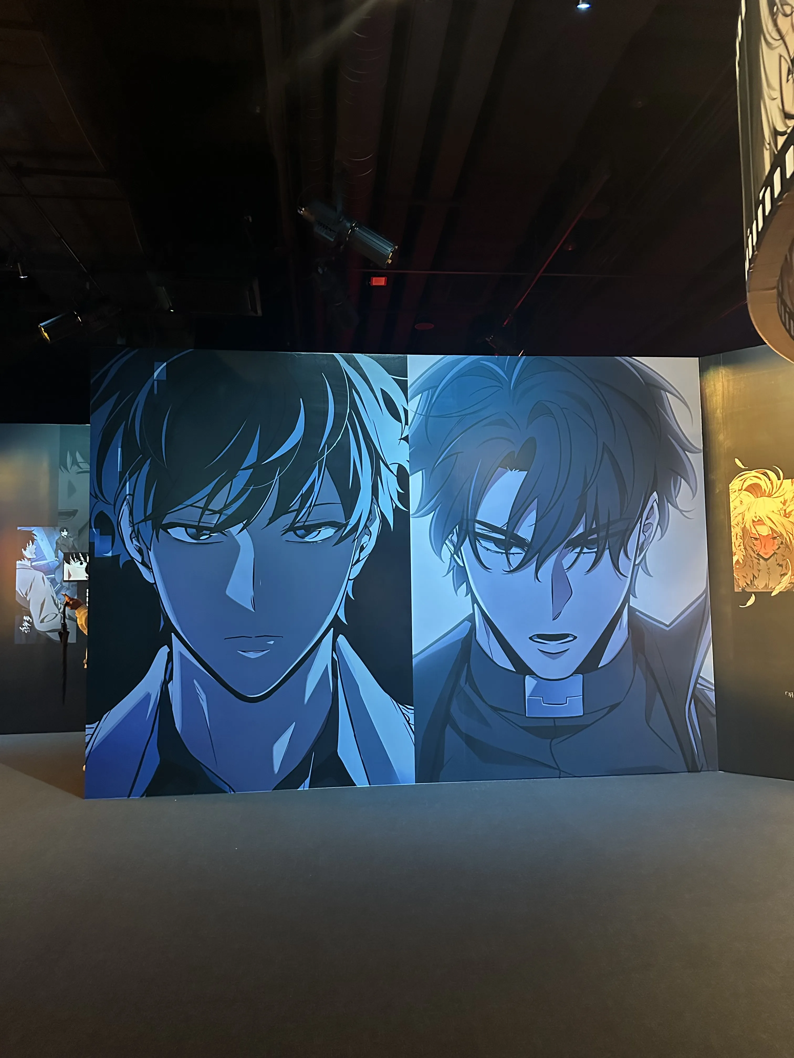 雙主角帶著堅定的神情聳立在前往闇城的路上